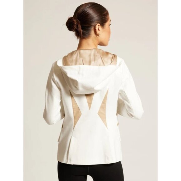 Blanc Noir Gayatri Hooded Blazer in Black - Picture 3 of 5